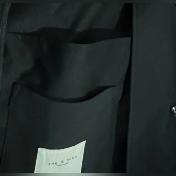 RAG & BONE. Performance Fabric Tech Focus Black Snap Jacket Men M 42” Chest. - Picture 5 of 8